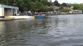 The Trenance Boating Lake at Newquay, as viewed from our pedal boat, 11.6 miles into the ride